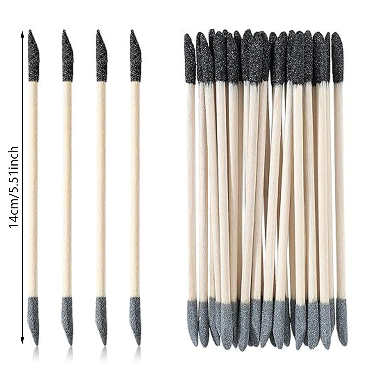 20/30/60PCS Doppia Testa Fine Dettaglio Levigatura Stick per Legno e Modellismo Lucidatura Artigianale Strumenti di Levigatura 150/280 Grit