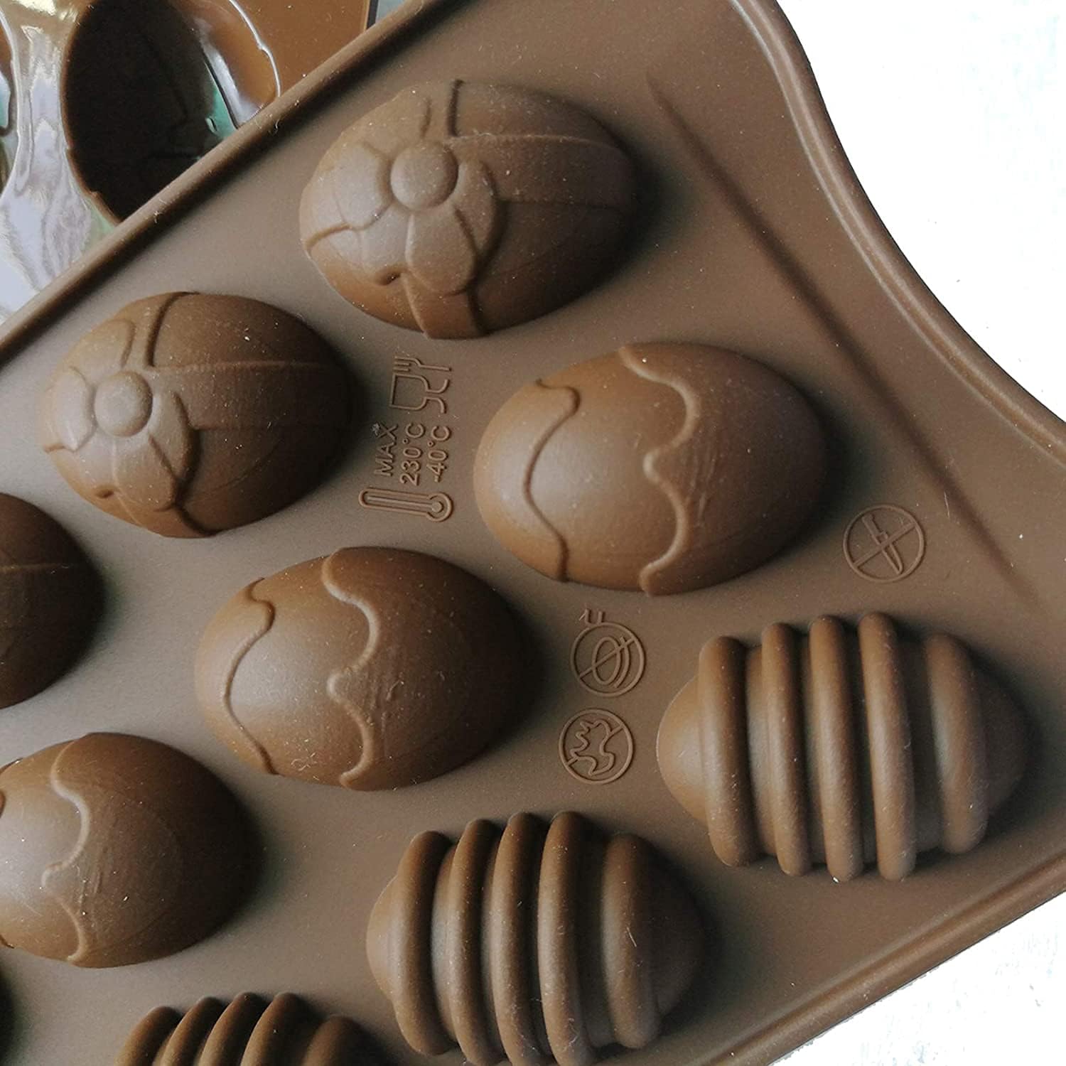 1 PCS Easter Egg Mold, Easter Egg Chocolate Mold Easter Molds Half Egg Silicone Mold Mini Easter Egg Mold Egg Soap Mold Easter Jelly Molds Easter Silicone Molds for Cake Candy Fondant