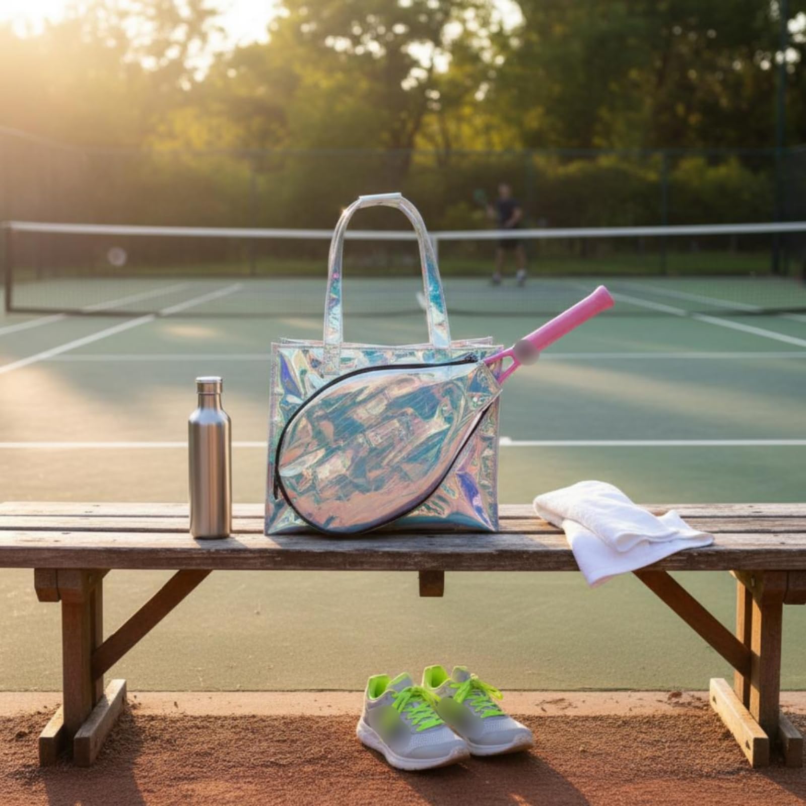 predolo Borsa da Tennis Leggera Borsa da Badminton Maniglia Superiore Attrezzatura Sportiva per Campo Sportivo