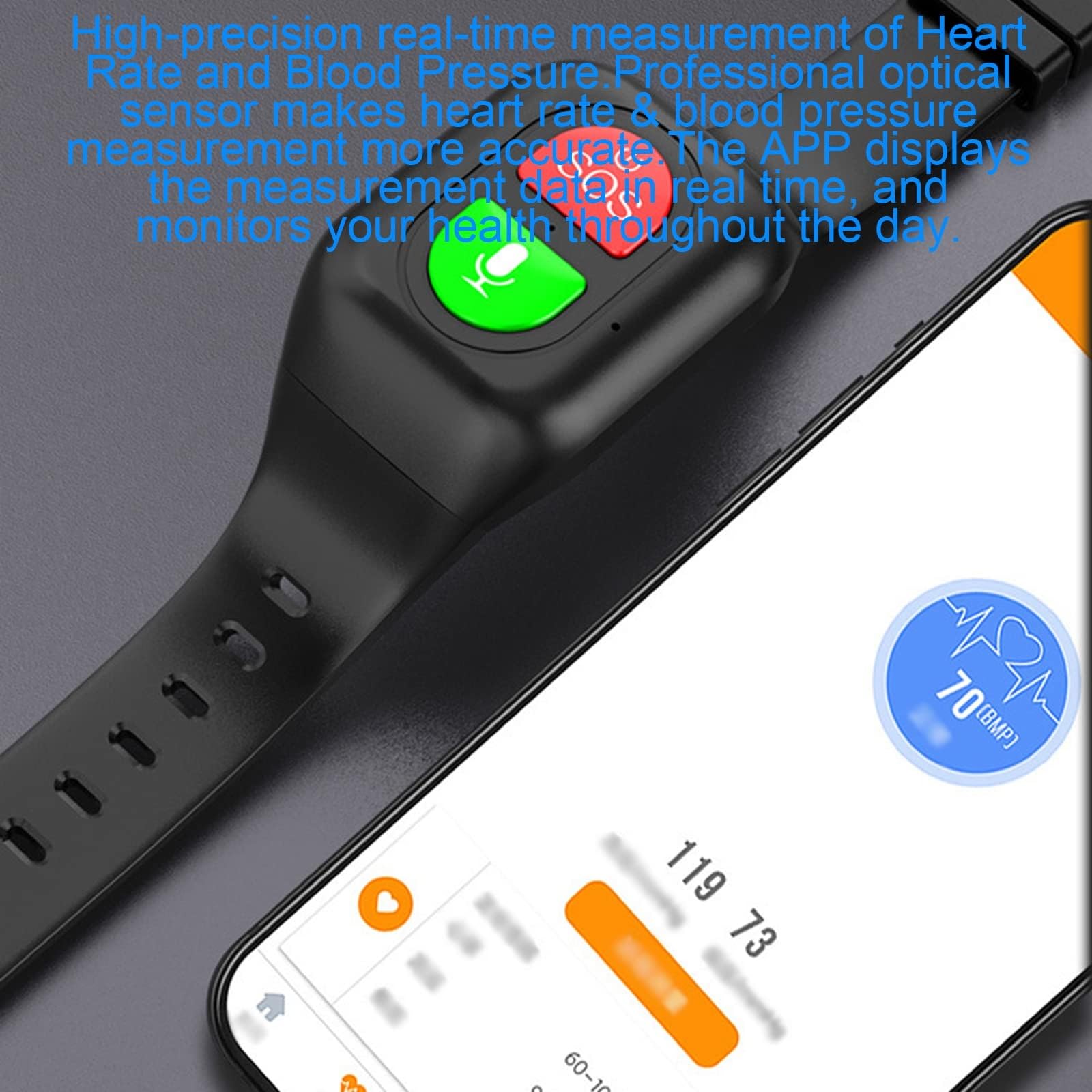 RajoNN Alarma para Ancianos Reloj Inteligente Rastreador de Ejercicios con botón de Emergencia SOS Detección de Alerta de caída y Seguimiento de ubicación GPS Impermeable Llamada de Voz 4G