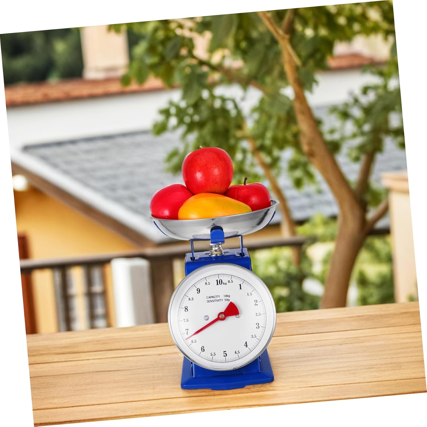 Luxshiny 10kg High Precision Mechanical Kitchen Scale Stainless Steel Bowl Mechanical Food Scale for Lab Use Easy to Read