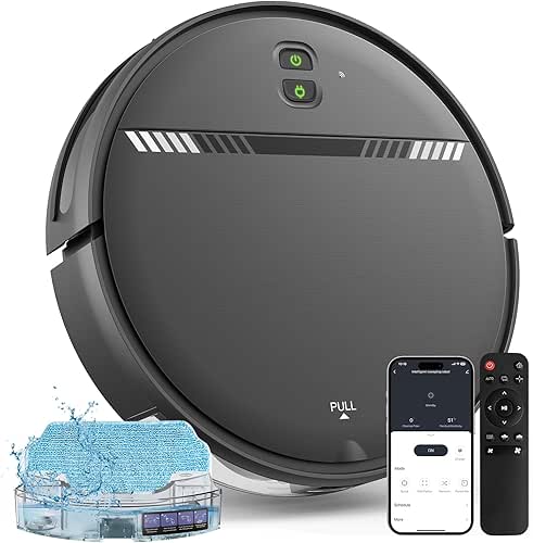 Robot Vacuum and Mop Combo, WiFi/App/Voice, Robotic Vacuum Cleaner with