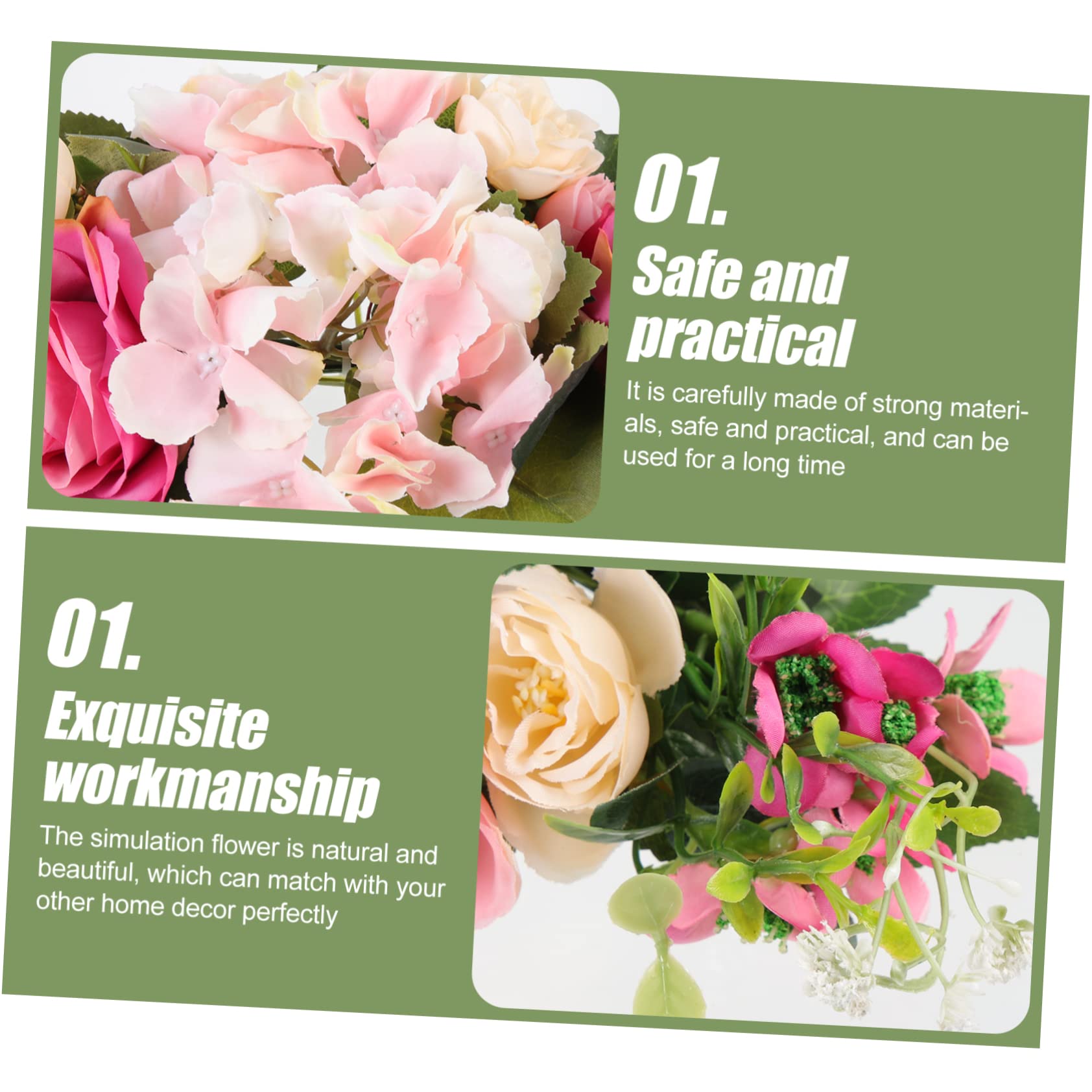 Künstliche Rosenblumen-Girlande Dekorative Blumengirlande für Türstürze Künstliche Hochzeitsrosen Blumendekoration für Fenster und Haustür