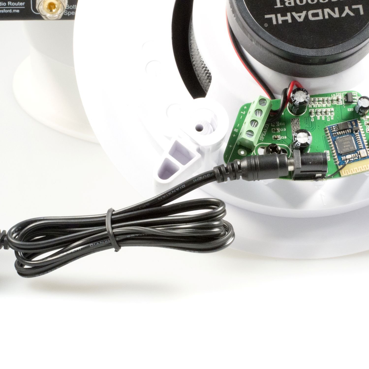 zalias Lyndahl CS200BT Haut-parleurs Bluetooth de 2 Voies, Haut-parleurs pour Montage au Plafond, encientes intégrées, Couleur: Blanc