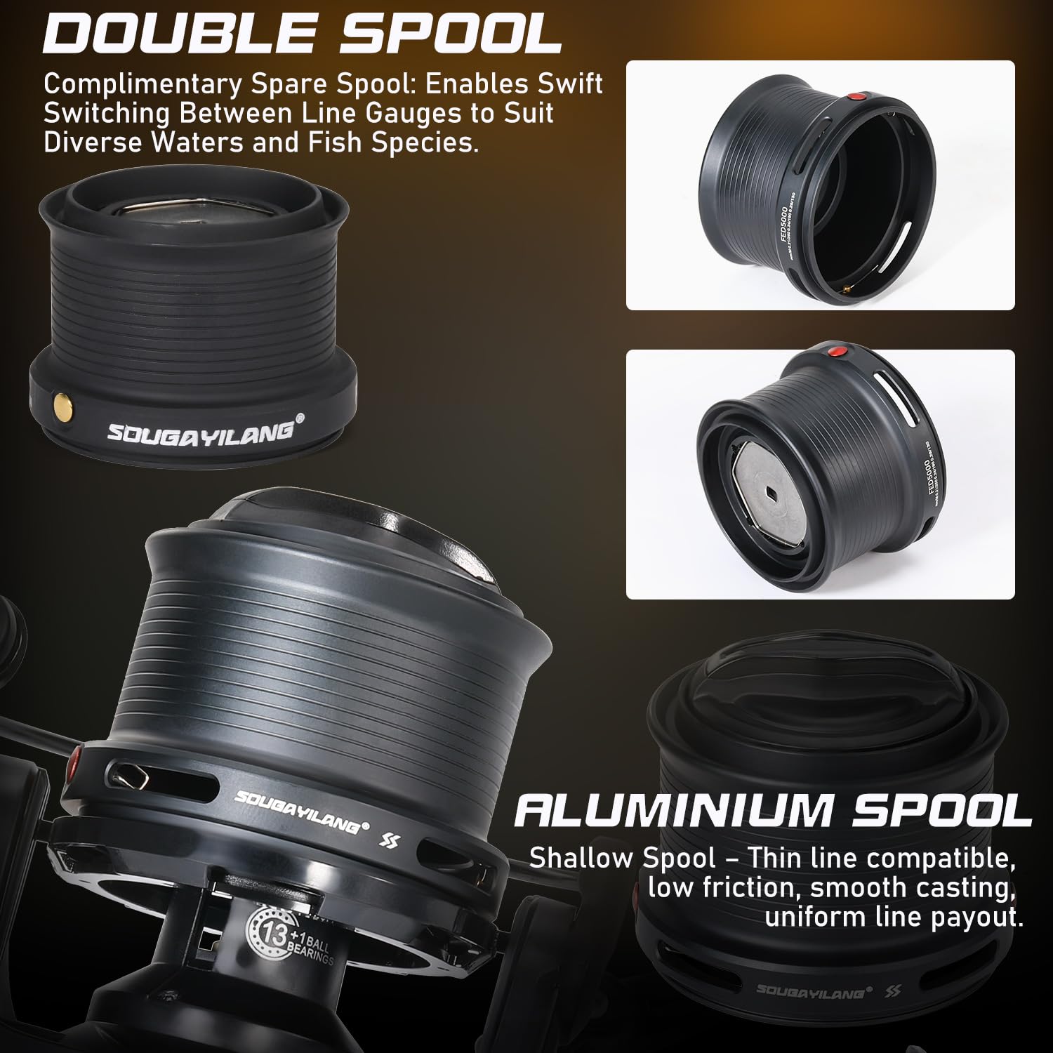 Winner X-Cast FX5000 Mulinello Da Pesca Method Feeder – Ingranaggio Ipoide, 6+1 Cuscinetti, Freno 15kg - 2