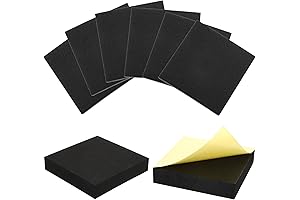 Black Foam Sheets: Self-Adhesive Anti-Vibration Pad for Craft and Furniture