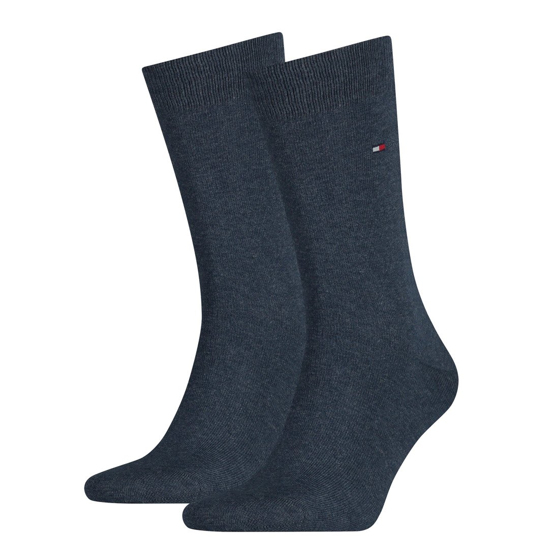 Tommy Hilfiger Men's Classic 2P Calf Socks, Blue, Size 47
