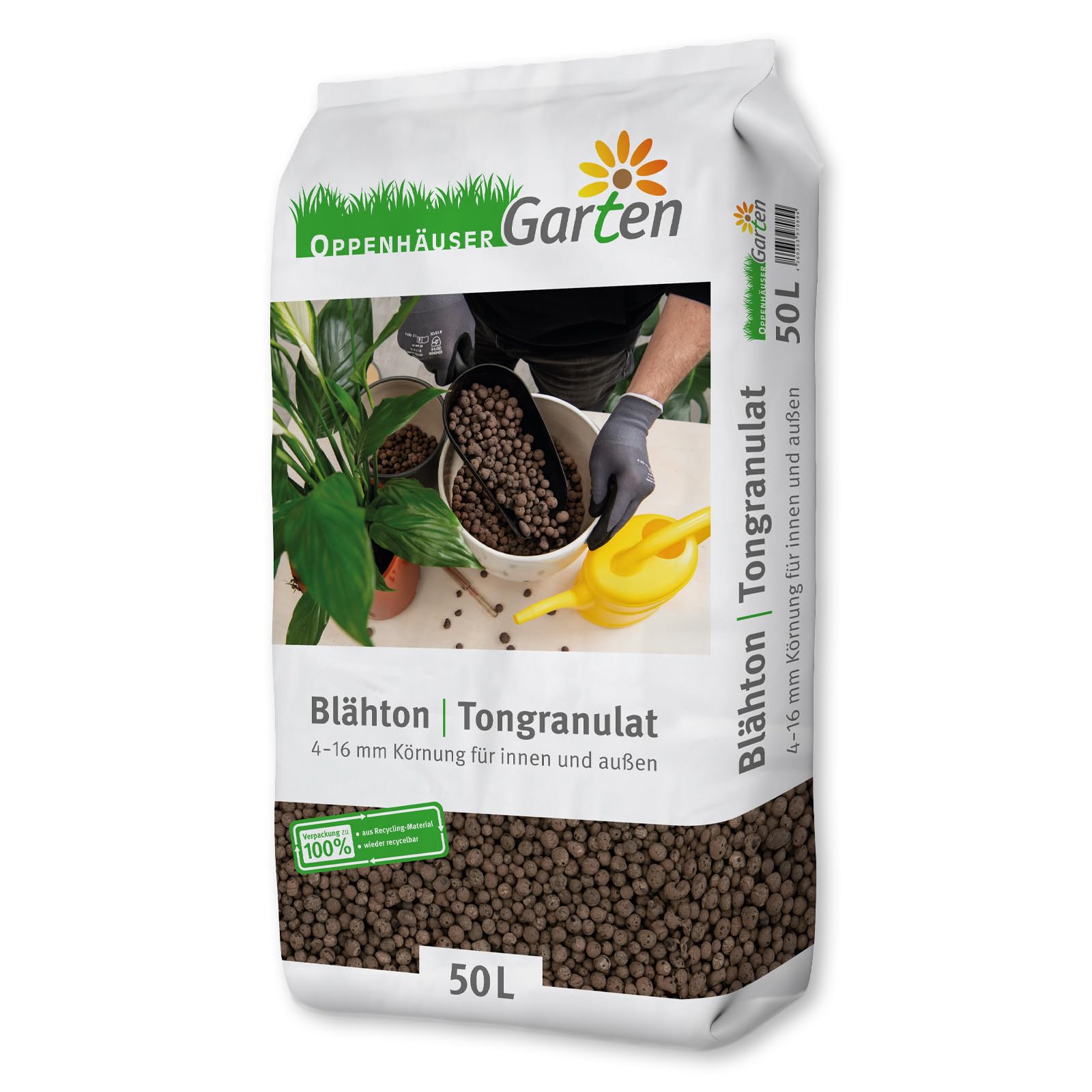 Argilla espansa 50L: Granulato di Argilla 4–16 mm per Giardino, drenaggio e Coltura idroponica in vasi da Fiori, Piante da Interno, per Uso Interno ed Esterno