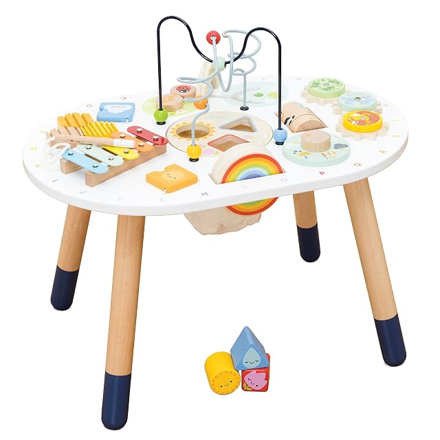 Le Toy Van - PL137 - Mesa multiactividad para niños, Apta a Partir de 18 Meses, Mesa multijuego Montessori…