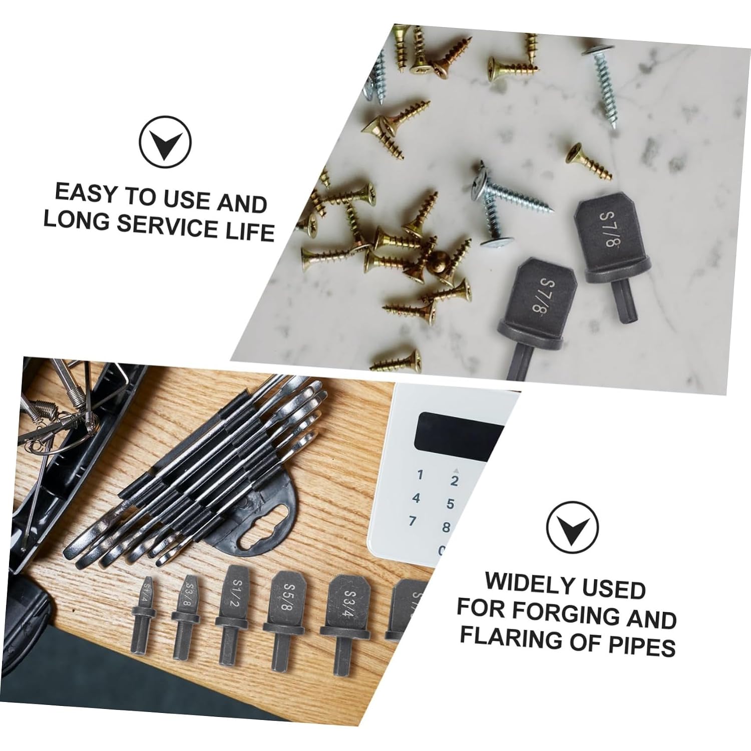 SOLUSTRE Expand Your Drill Capabilities 6pcs Steel Hand Electric Drill Tools Enlarging Flaring Tube Expanding Kit Reamer