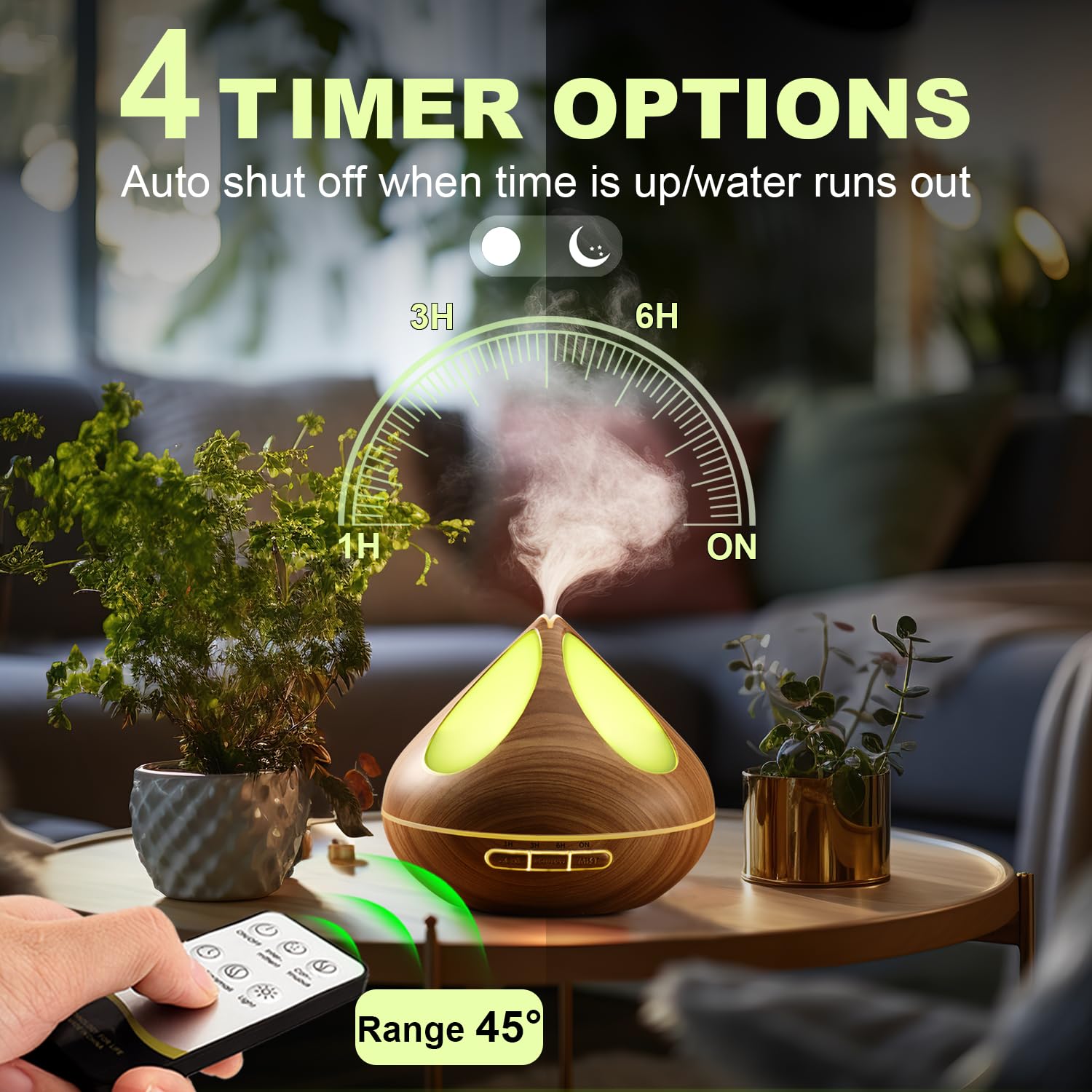 rategist Aroma Diffuser 500ml mit Fernbedienung: Eine Nacht ohne Nachfüllen