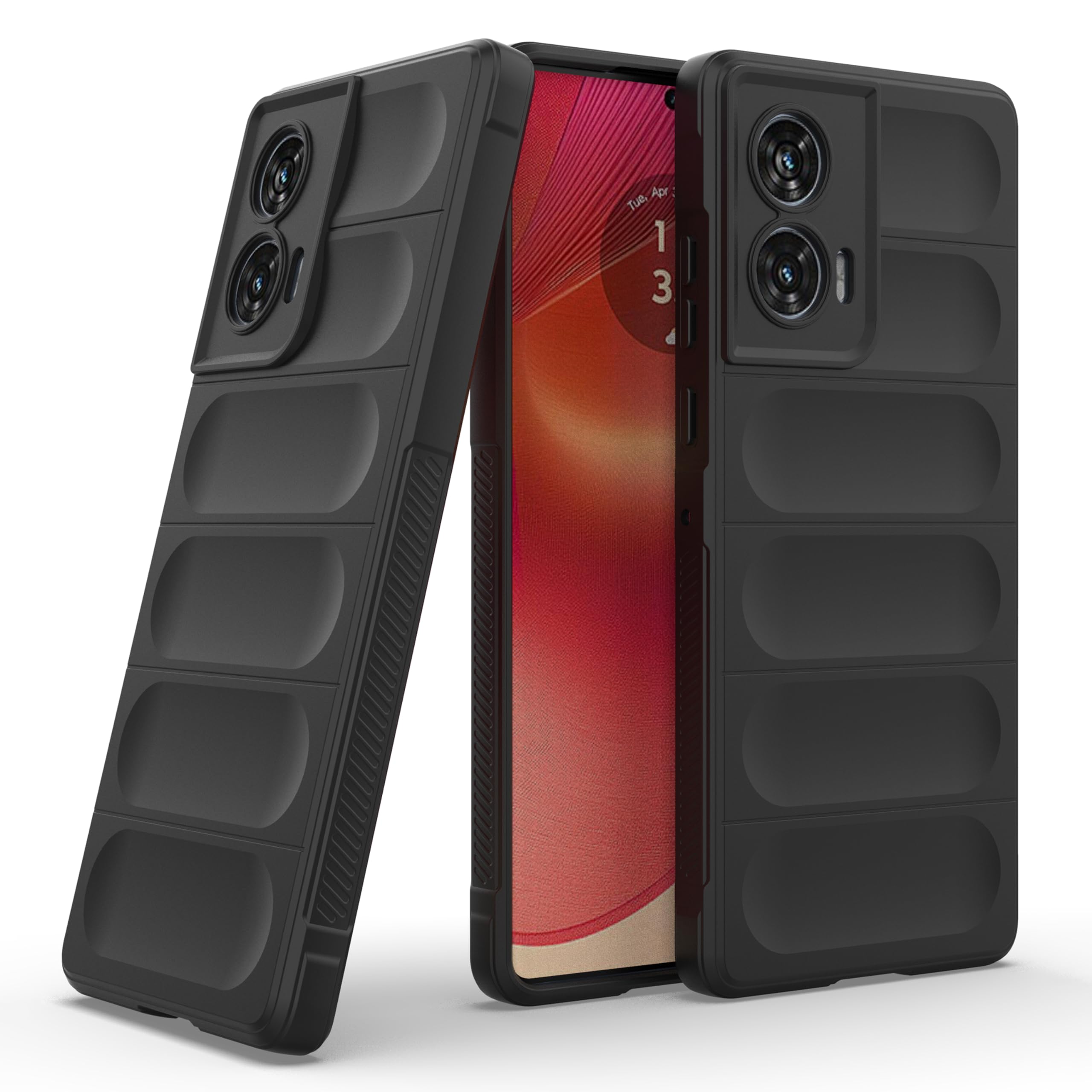 Zapcase Back Case Cover for Motorola Edge 50 Fusion | Compatible for Motorola Edge 50 Fusion Back Case Cover | Liquid Silicon Case for Motorola Edge 50 Fusion with Camera Protection|Black (B0D7W52JV9) Amazon Price History, Amazon Price Tracker