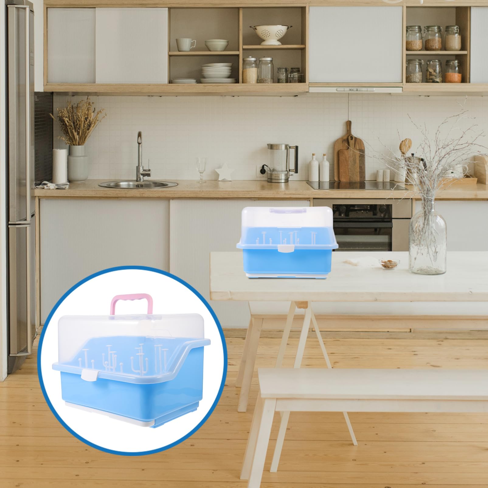 SUPVOX Boîte de Séchage pour Biberons Rangement Vaisselle Égouttoirs Biberon Couleur Aléatoire