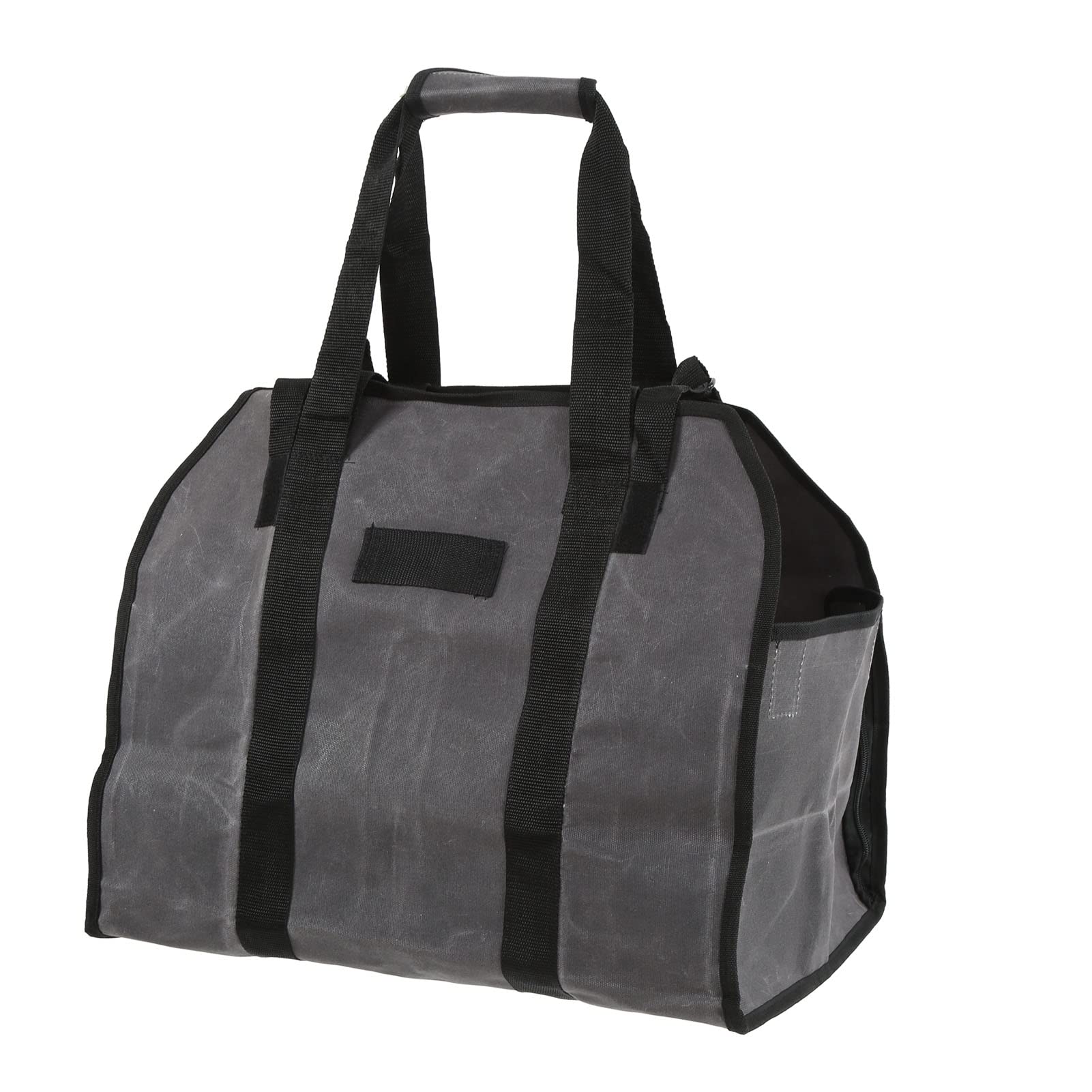 Canvas Firewood Log Carrier, Firewood Carrier Bag Large Wet Waxed Canvas Log Wood Storage for Home Camping