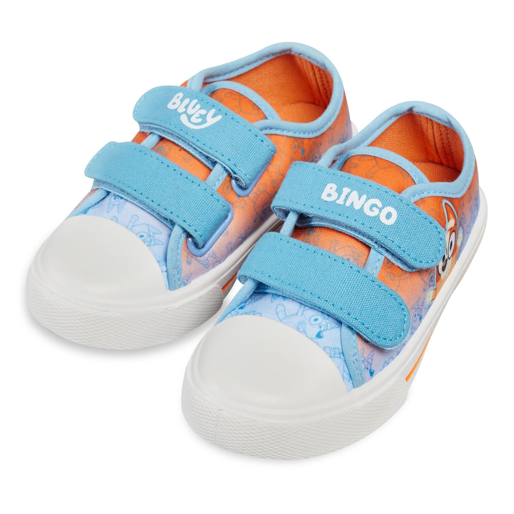 Tenis de lona Bluey Bingo para niños y niñas, con licencia oficial, duraderos, elegantes, cómodos, para uso diario, ligeros, festivales, fiestas, antideslizantes, para caminar