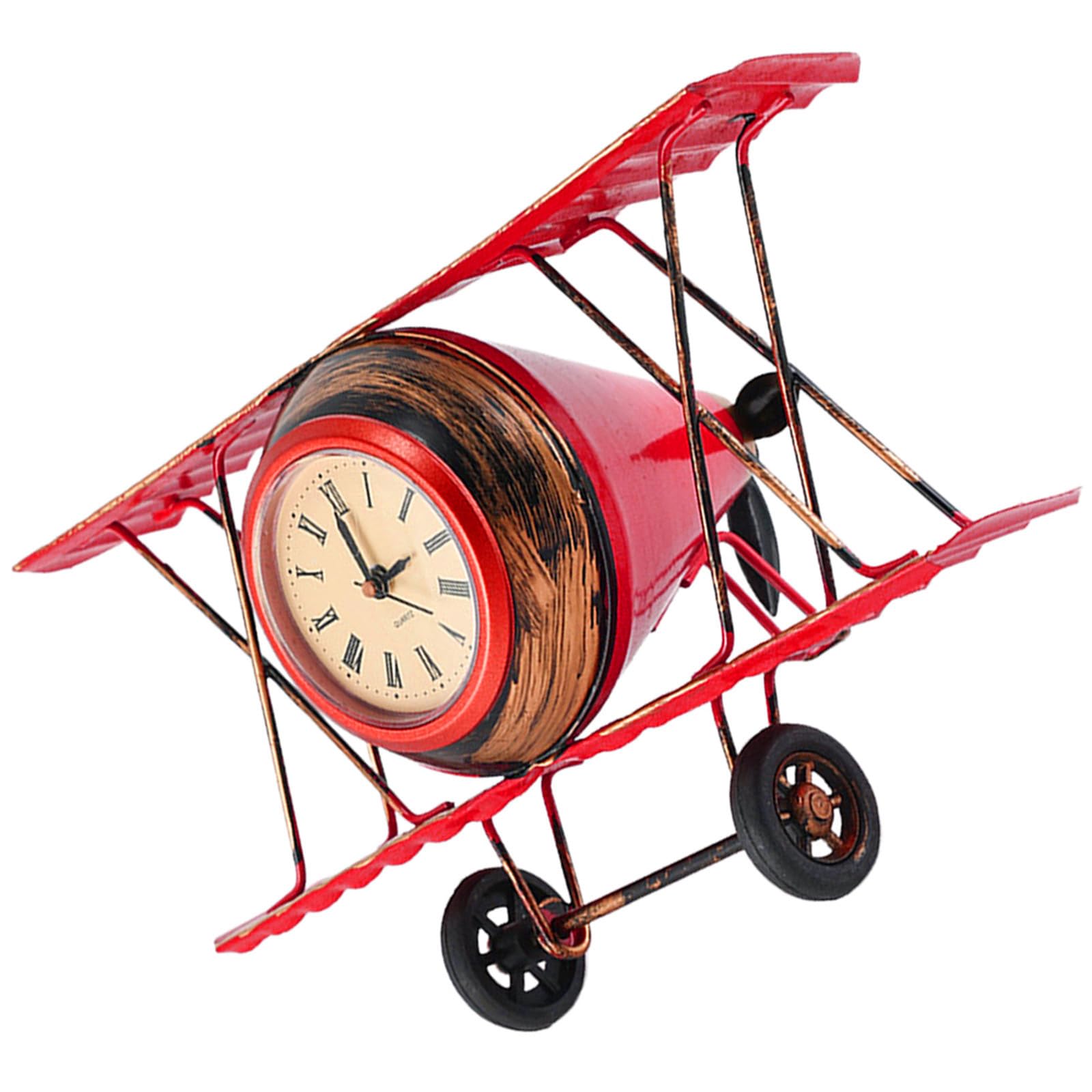 Reloj vintage de avión en hierro como regalo original de decoración para entusiastas