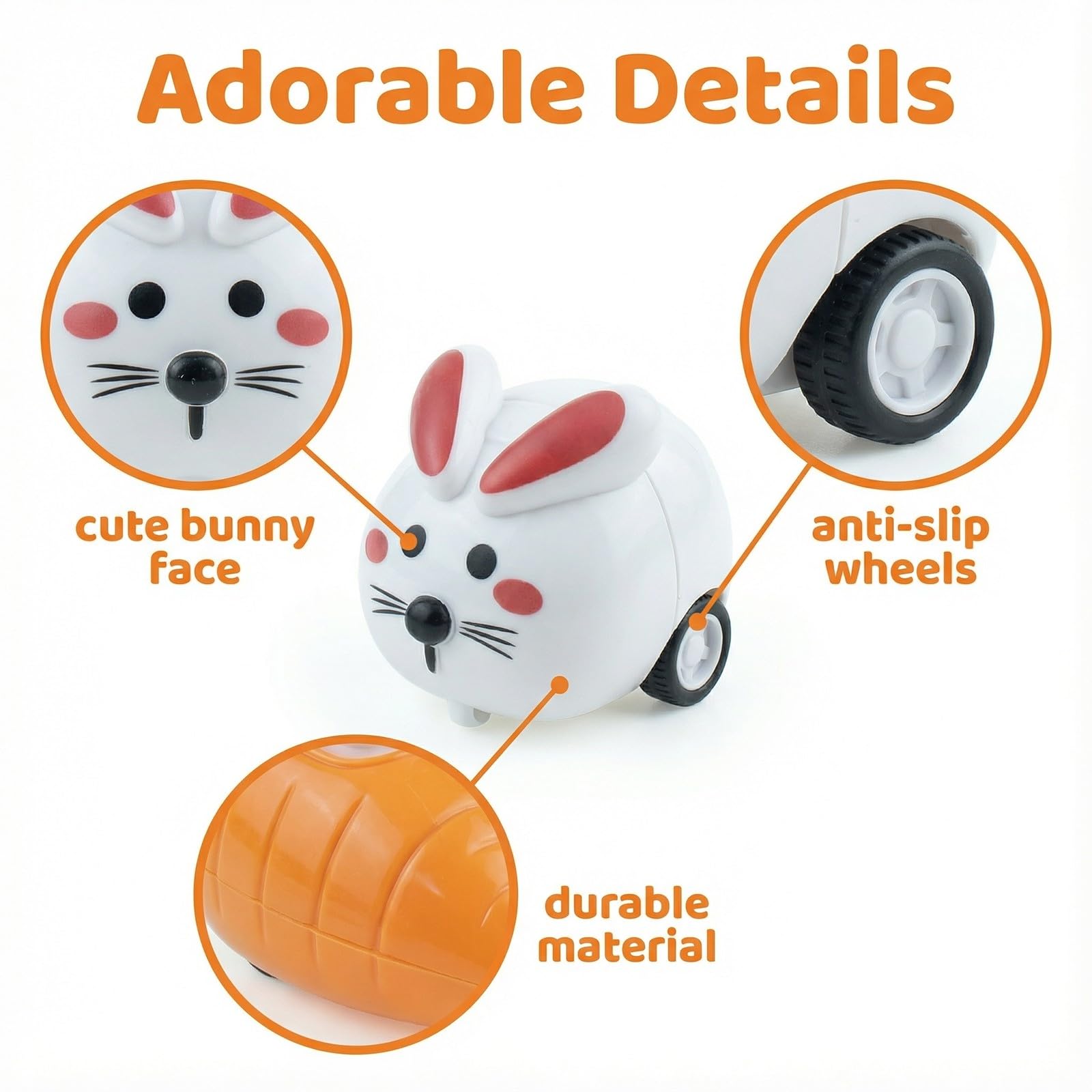 Lot de 8 Jouet lapin à remonter, cadeaux de fête pour enfants, cadeau de pâques, give aways