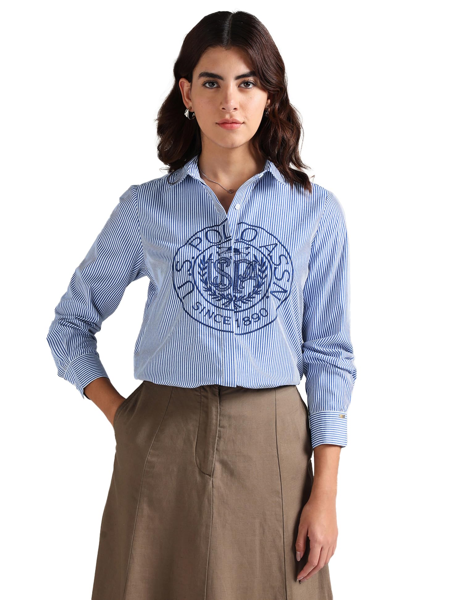u.s. polo assn. Women's Cotton Regular Fit Shirt-picture-12