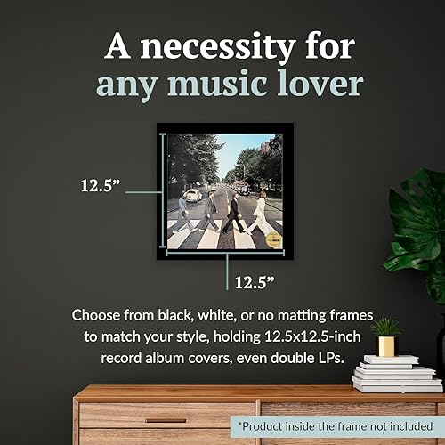 Miniatura 3 de Creative Picture Frames - Marco de vinilo LP de 12.5 x 12.5 pulgadas, soporte para portada de álbum de música, impresionante decoración artística de