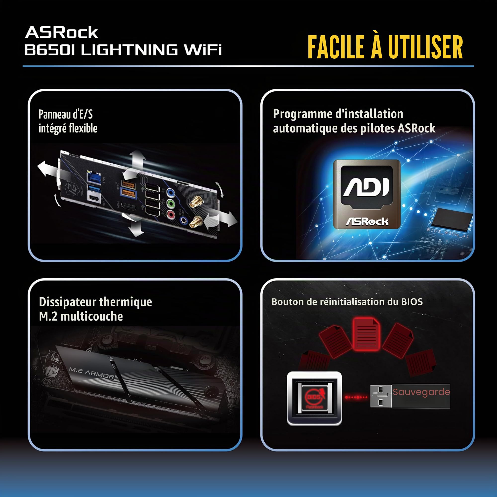ASROCK B650I Lightning WiFi DDR5 AM5