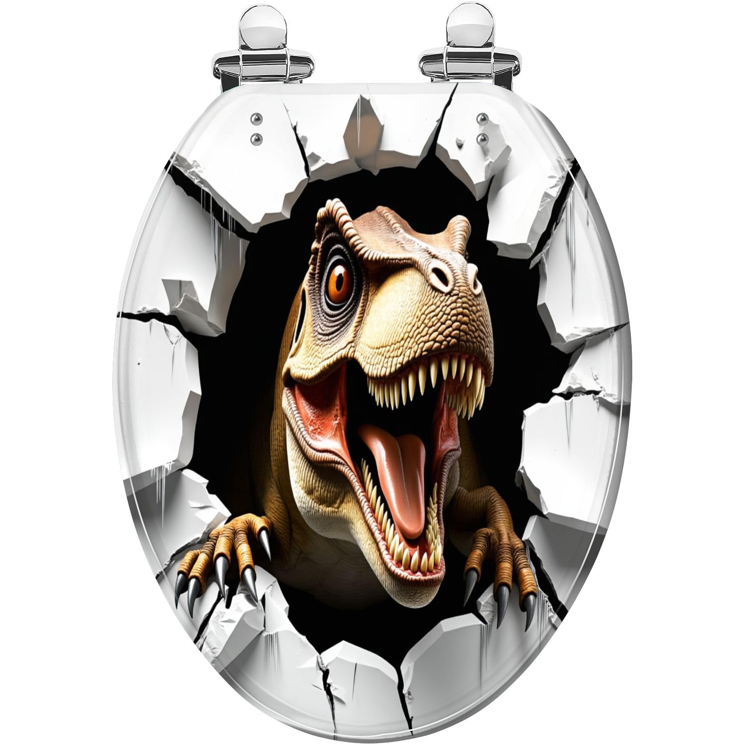 Juego de baño de dinosaurio alargado y divertido