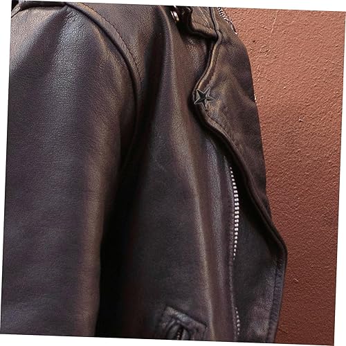 Miniatura 6 de EXCEART 50 piezas de clavos y tachuelas de estrella de aleación de 0.551 in con forma de estrella remache a presión botón punk con tornillos para