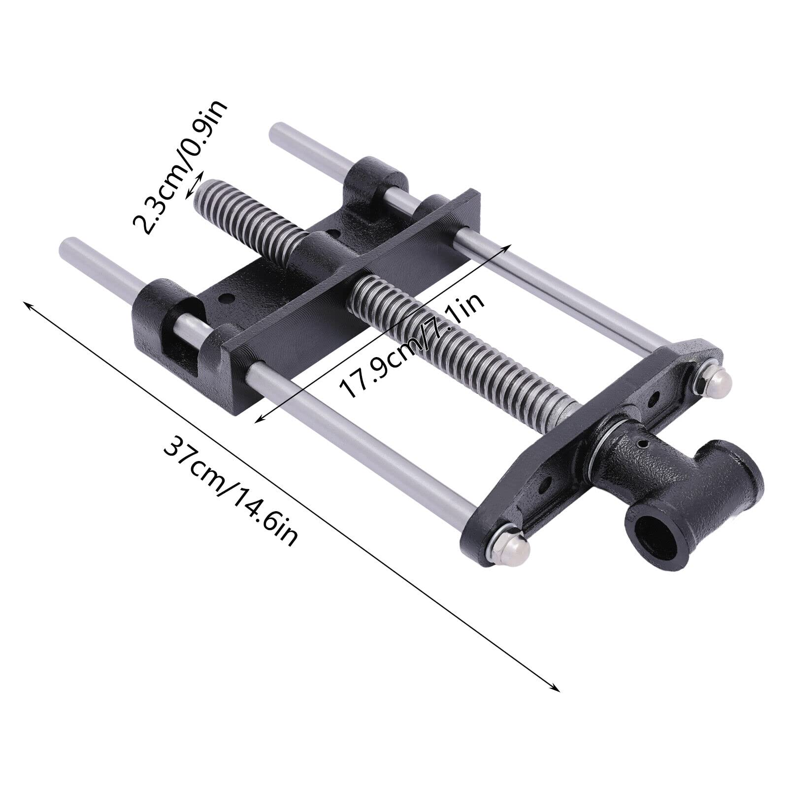 Tornillo de banco para carpintería de 7 pulgadas de madera para banco de cepillado, mesa de trabajo, mandíbulas tensoras para carpintero, maquinaria y soldadura fijación de piezas de trabajo