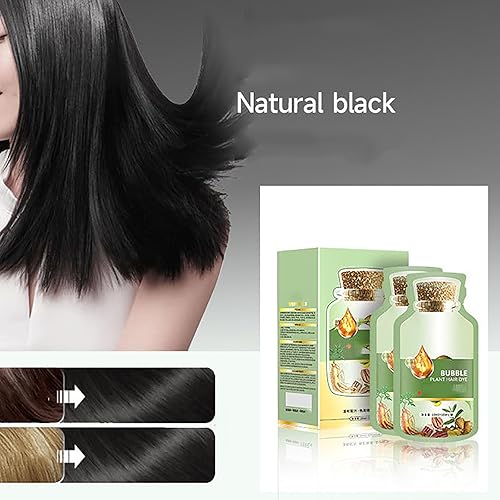 Miniatura 2 de Crema natural coreana para teñir frutas, 10.1 fl oz de cabello natural para plantas, champú para teñir el cabello, extracto de plantas para cabello