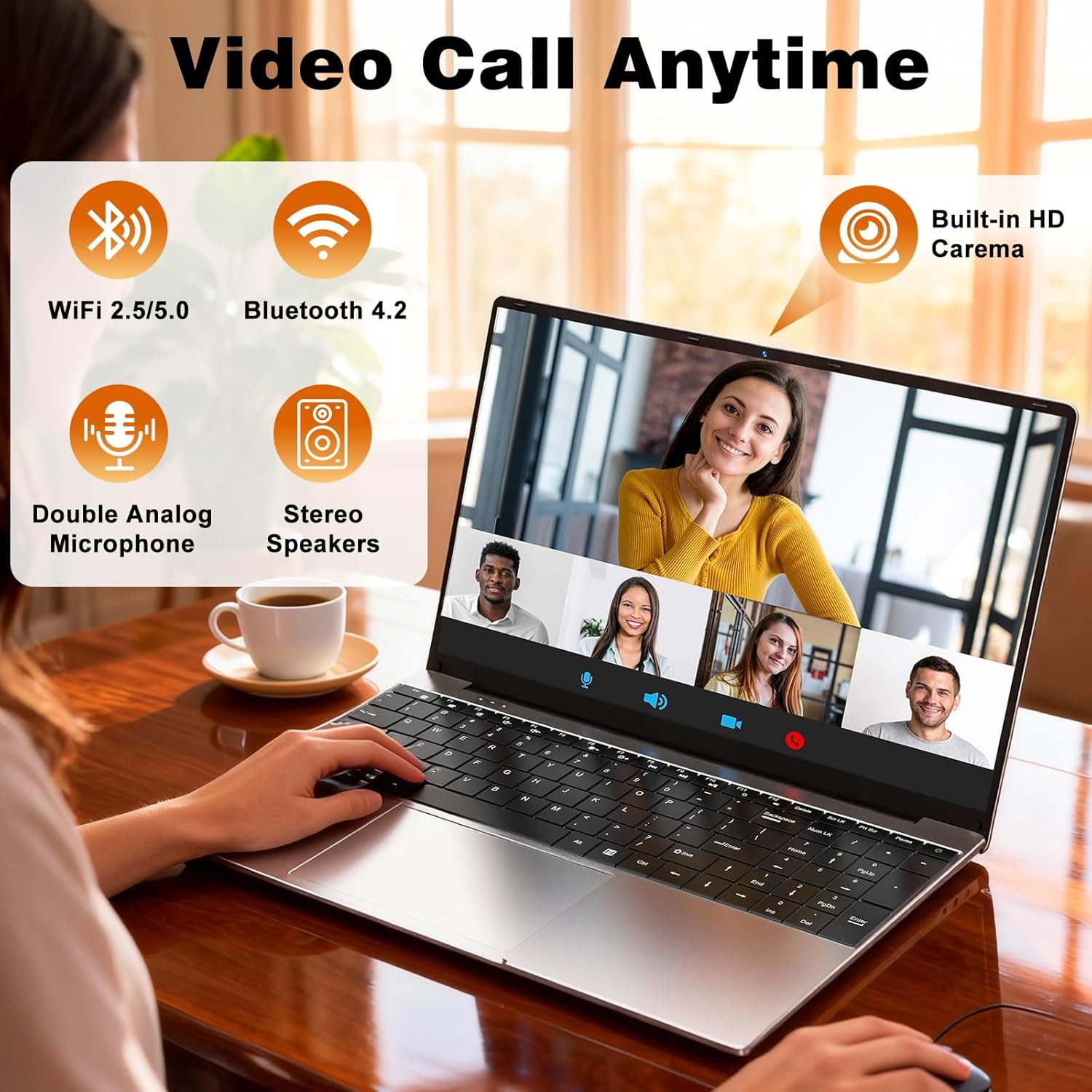 Core i5 Laptop Computer 2026 New, 15.6 Inch Window 11 Pro Lap Top PC 16GB RAM 512GB SSD, 2-Year Warranty, Office 365, FHD 1920*1080 IPS Display, Backlit Keyboard, WiFi5 BT4.2 USB, UHD Graphic