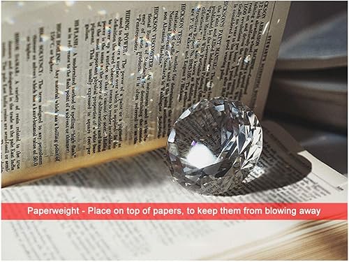 Miniatura 8 de DS.DISTINCTIVE STYLE - Pisapapeles de cristal de 3 pulgadas, diamante de cristal para fotos de uñas, decoración de boda, decoración de tartas,