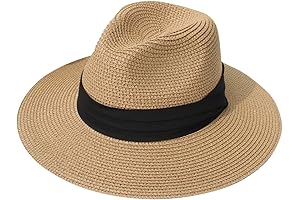 Straw Panama Roll-up Hat: Wide-Brimmed Summer Sun Protection