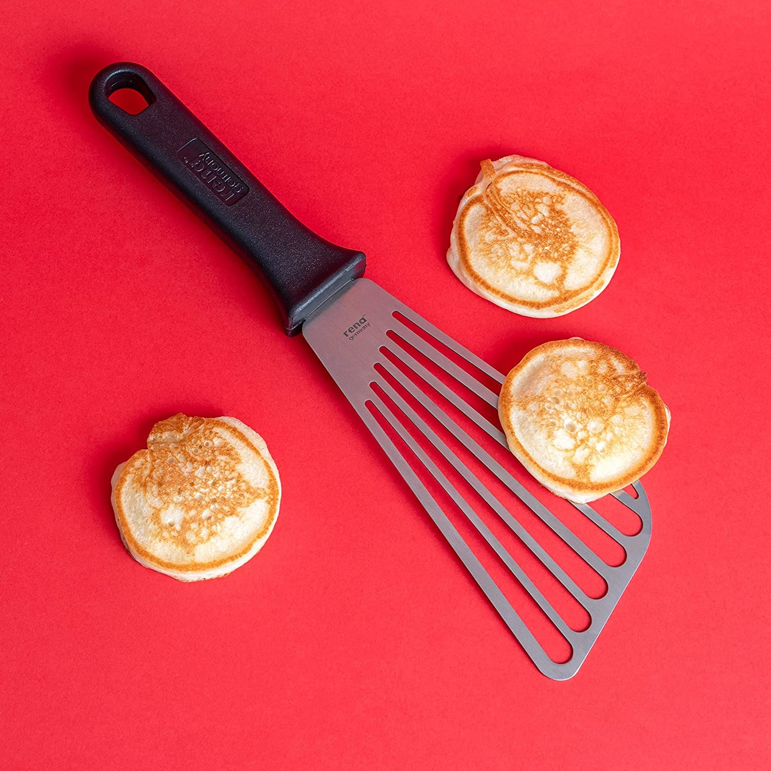 Rena Germany Flexible Slotted Turner/Flipper Spatula - Stainless Steel Non Stick Turning/Flipping Spatula - Image 3 thumbnail