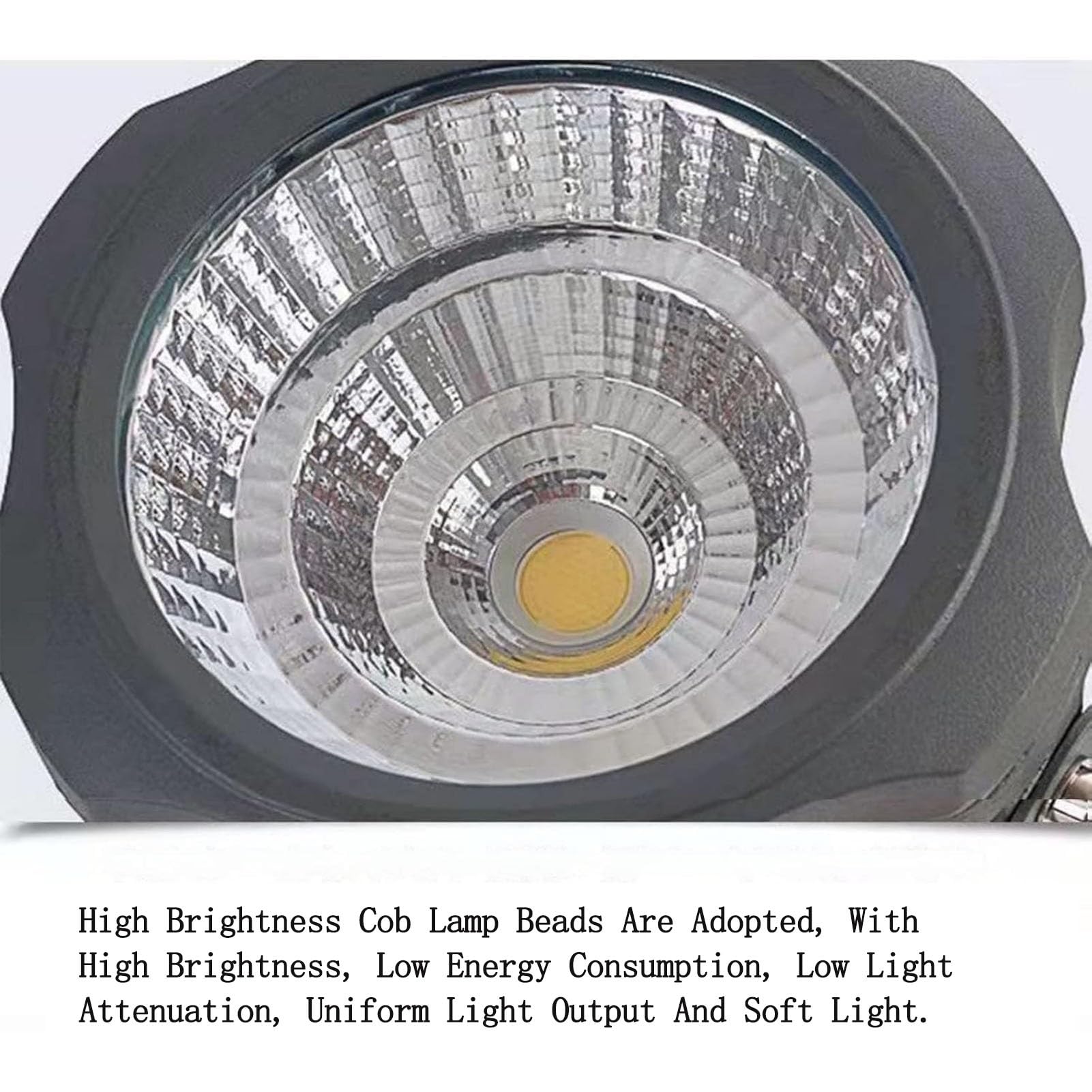 Focos LED - Reflectores LED De Largo Alcance, Luces COB Redondas Para Árboles De Exterior, Lámpara De Paisaje Con Ángulo Ajustable Y Resistente Al Agua IP65, Para Publicidad/paredes/edificios(White,30