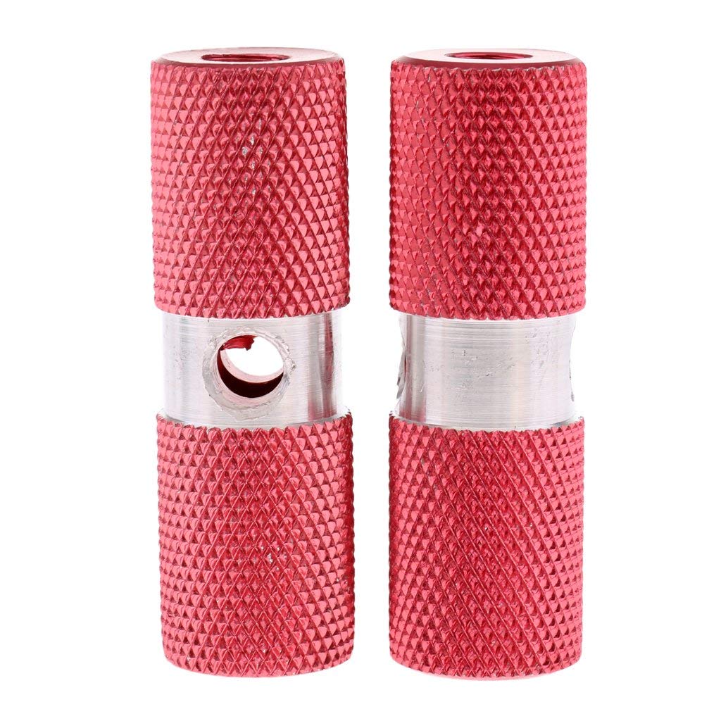 Inzopo Multi-Functional Aluminum Alloy Cycling MTB BMX Front Axle Foot Pegs Cylinder blue comme décrit