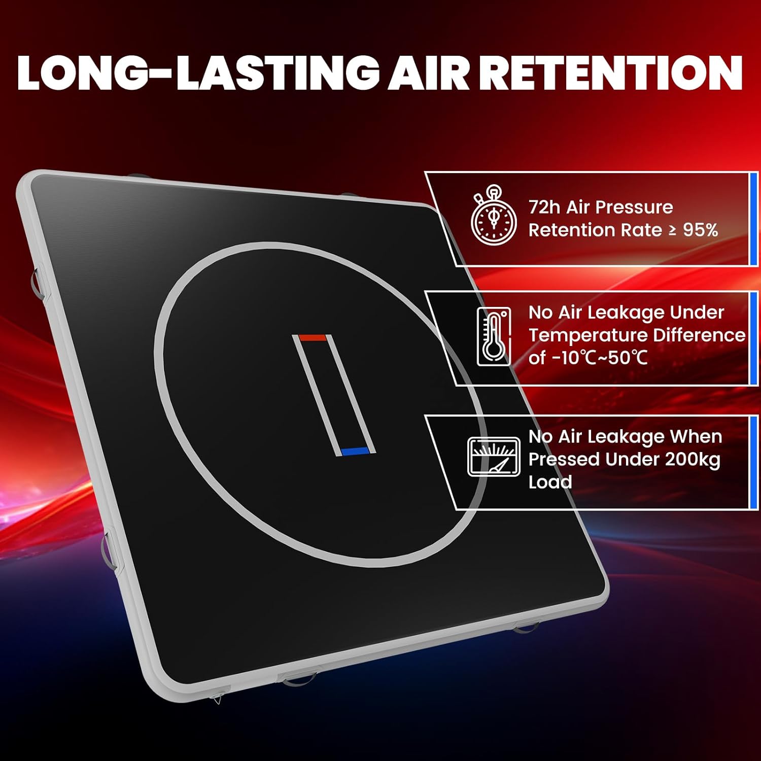 5' X 10'/10' X 10'/13' X 13' Inflatable Wrestling Mat - 4" Thick PVC Flow Space Mats BJJ, Air Up Wrestling Mat for MMA, Martial Arts, Boxing, Jiu Jitsu (Indoor & Outdoor)