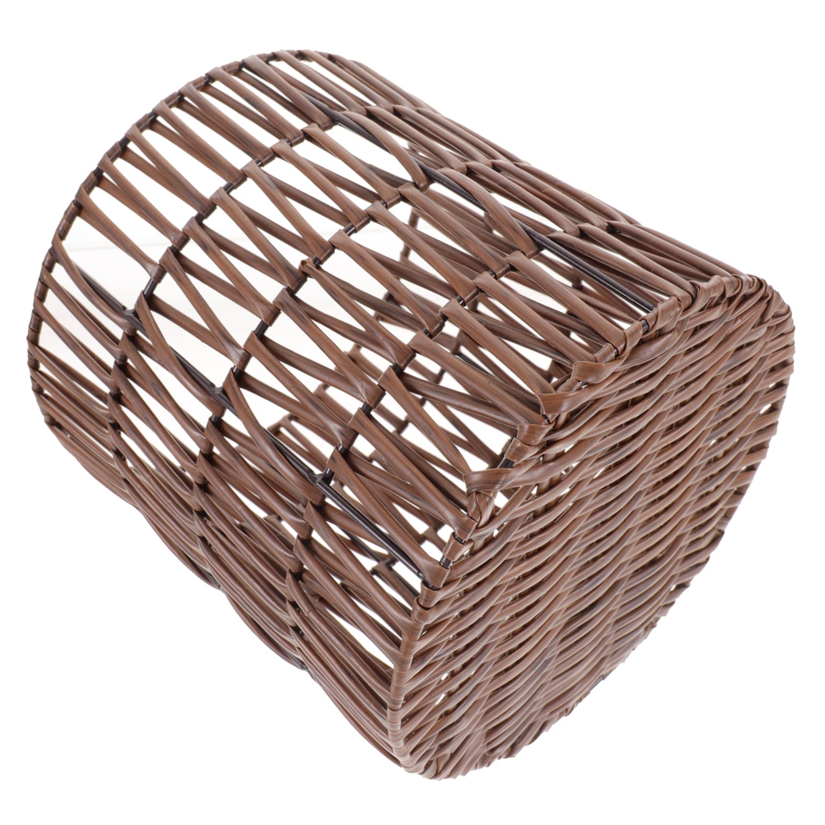TINEASUR Handwoven Storage Basket for Home Organization Portable Desktop Snack Makeup Holder Decorative Woven Toy Basket for Clothes Magazines More