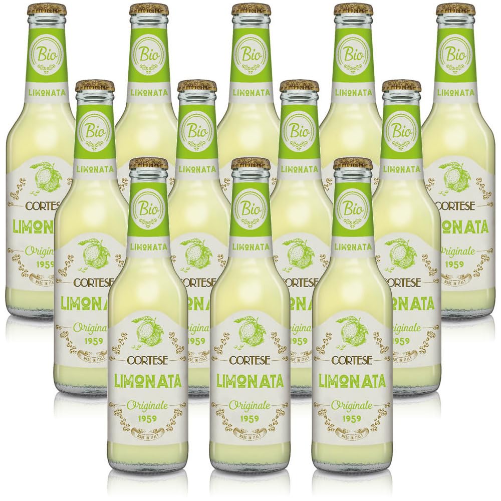 Limonata Cortese Boisson sans alcool 12 bouteilles de cl. 27,5 Original 1959