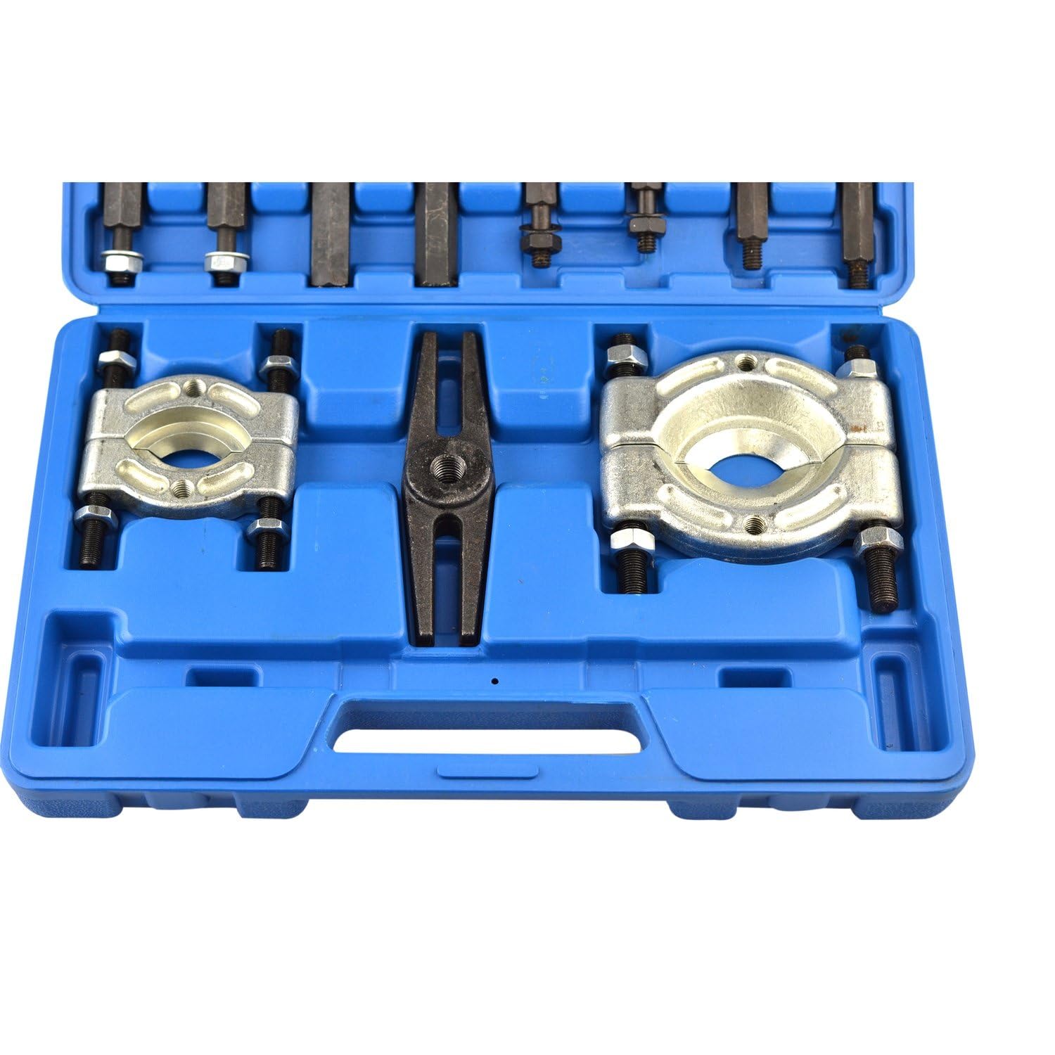 Kit Extractor de Rodamientos 17 Piezas con 2 Guillotinas Cromo Vanadio Capacidad 2 Toneladas Diámetro 10-100 mm Taller Mecánico