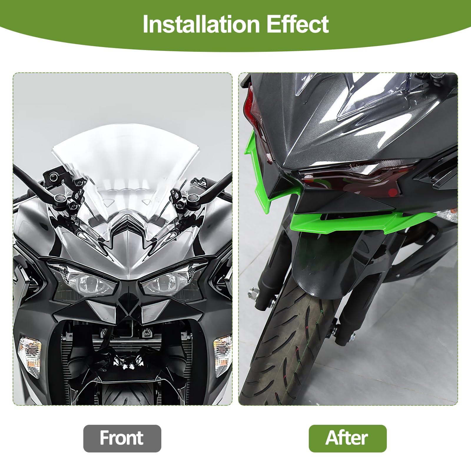 Amazon.com: XIDAODIT for Kawasaki Ninja 500 SE ABS Z500 Ninja500