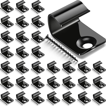 Dunzy 80 Pack 304 Stainless Steel Start Clips Universal Decking Clip with Decking Screws for Composite Deck Boards, Hidden Fasteners