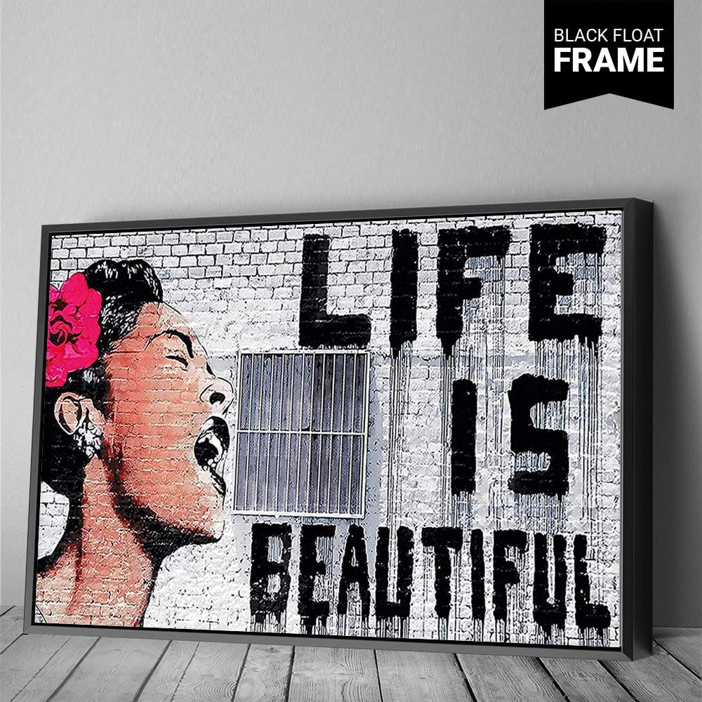 Amazon.co.jp: Banksy Graffiti ストリートアートキャンバス