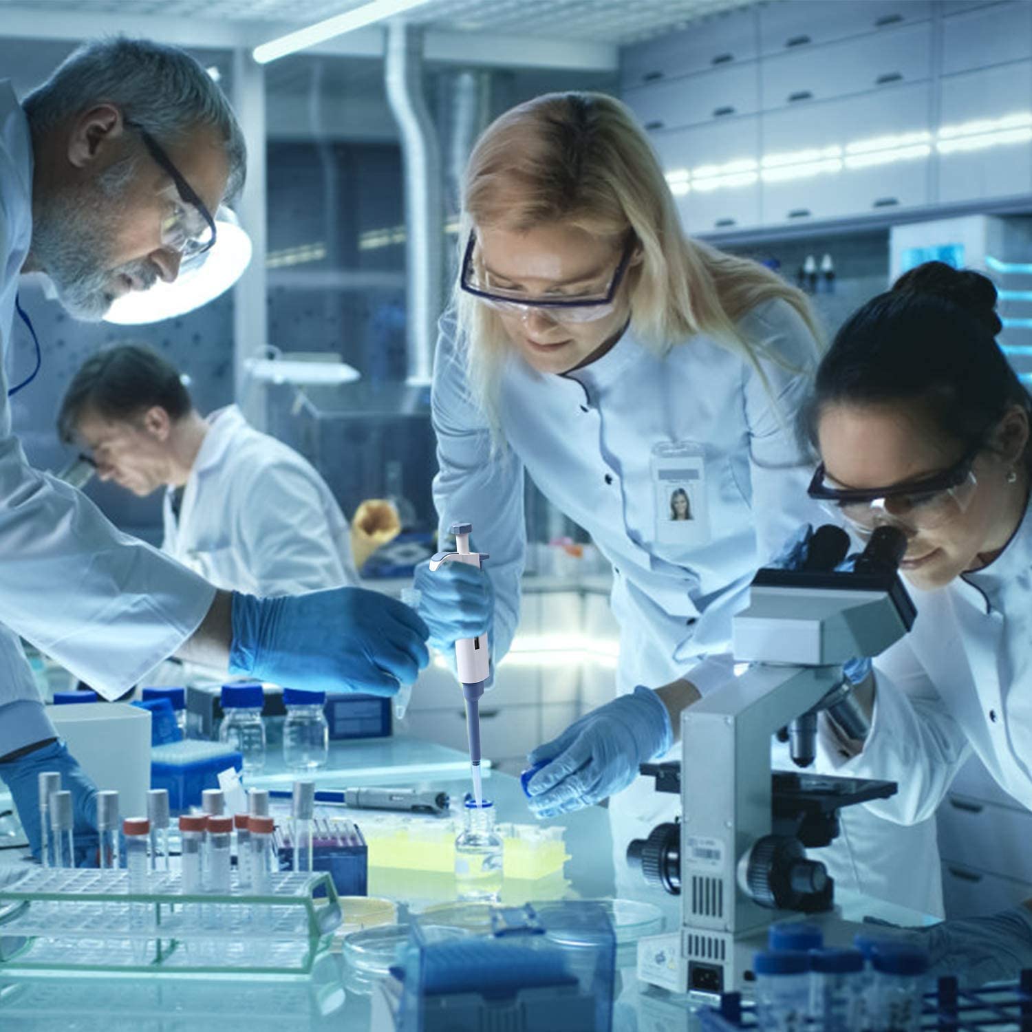 Pipeta ajustable 200ul-1000ul de alta precisión de la micropipeta de la pipeta de pipeta de pipeta de alta precisión