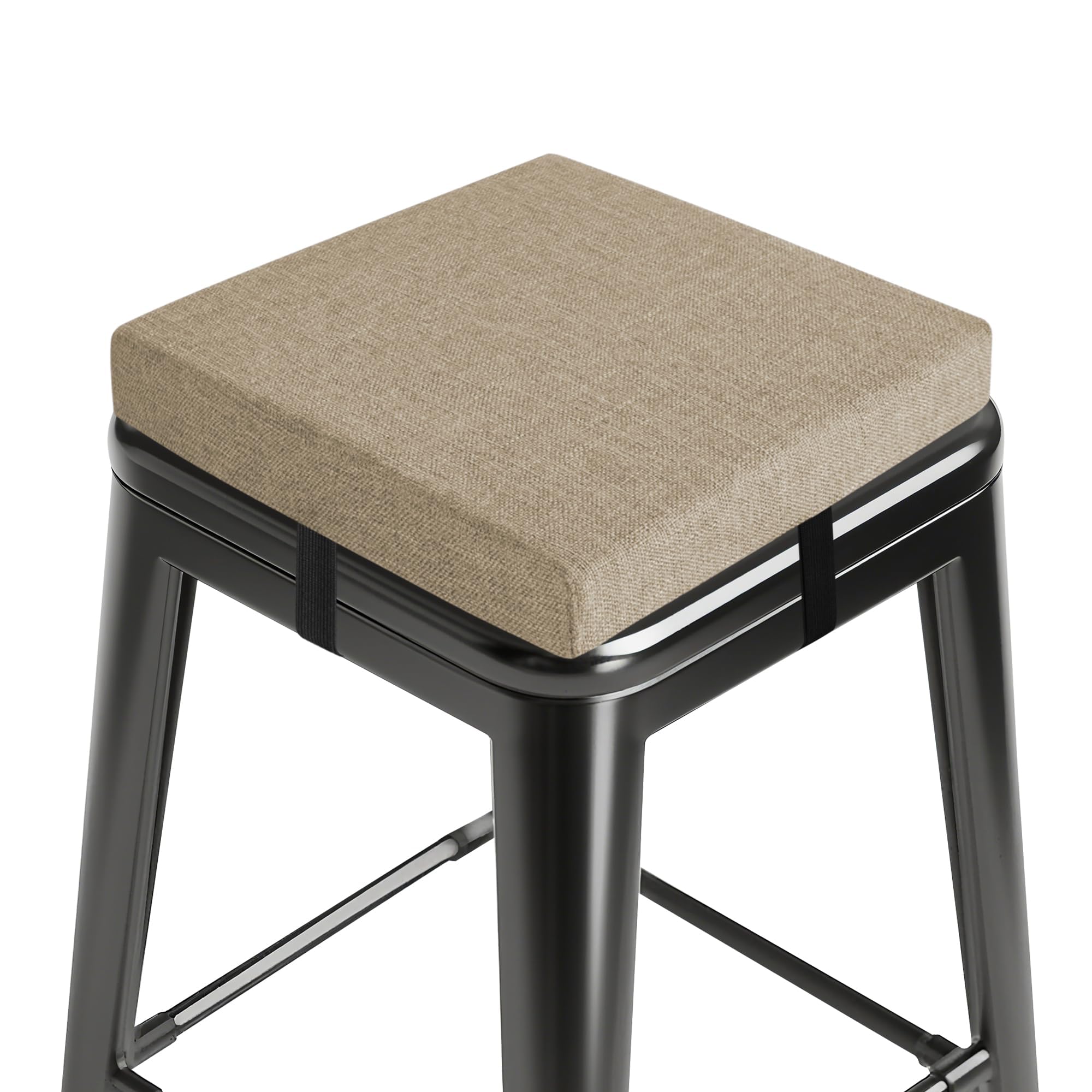 Bar Stool Cushions Square 12" x 12" 1 Piece Beige