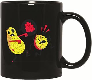 Zombie Themed Gift Ideas for Kids Peanut Chasing Walnut 11oz 15oz Black Coffee Mug