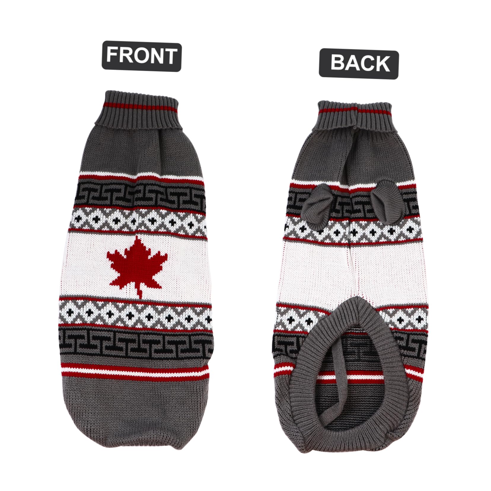 Housoutil 3piezas Suéter De Navidad para Perros Ropa De Invierno para Mascotas Suéter De Diseño Único para Cachorros para Fiestas y Celebraciones Festivas Gris Arce XXL