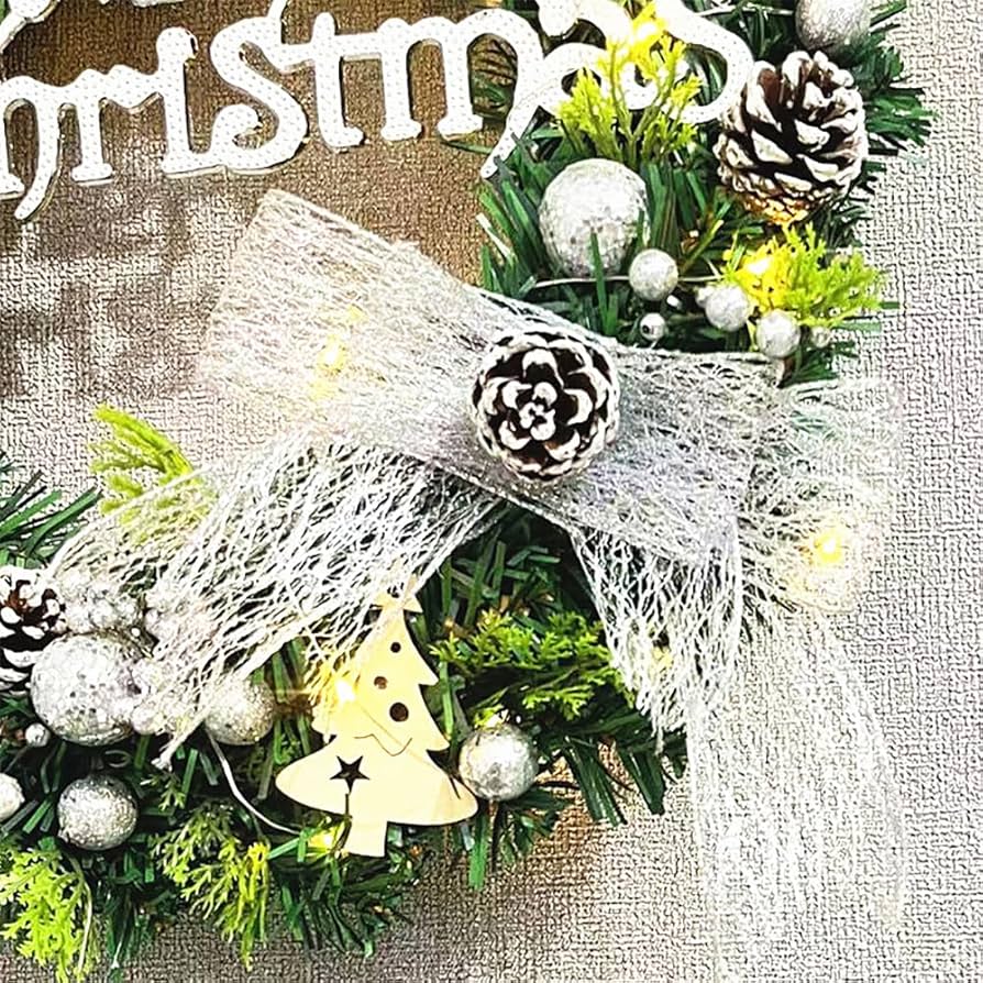 小さめ♪クリスマスリース♪♪ Amazon.co.jp: SCLYX クリスマスリース 小さめ 玄関ドア用 30cm