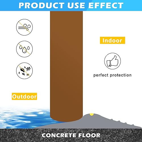 Miniatura 9 de Tira de sello universal de umbral inferior de puerta de garaje de 12 pies con sellador de edificios de 10 onzas, repuesto de goma resistente a la