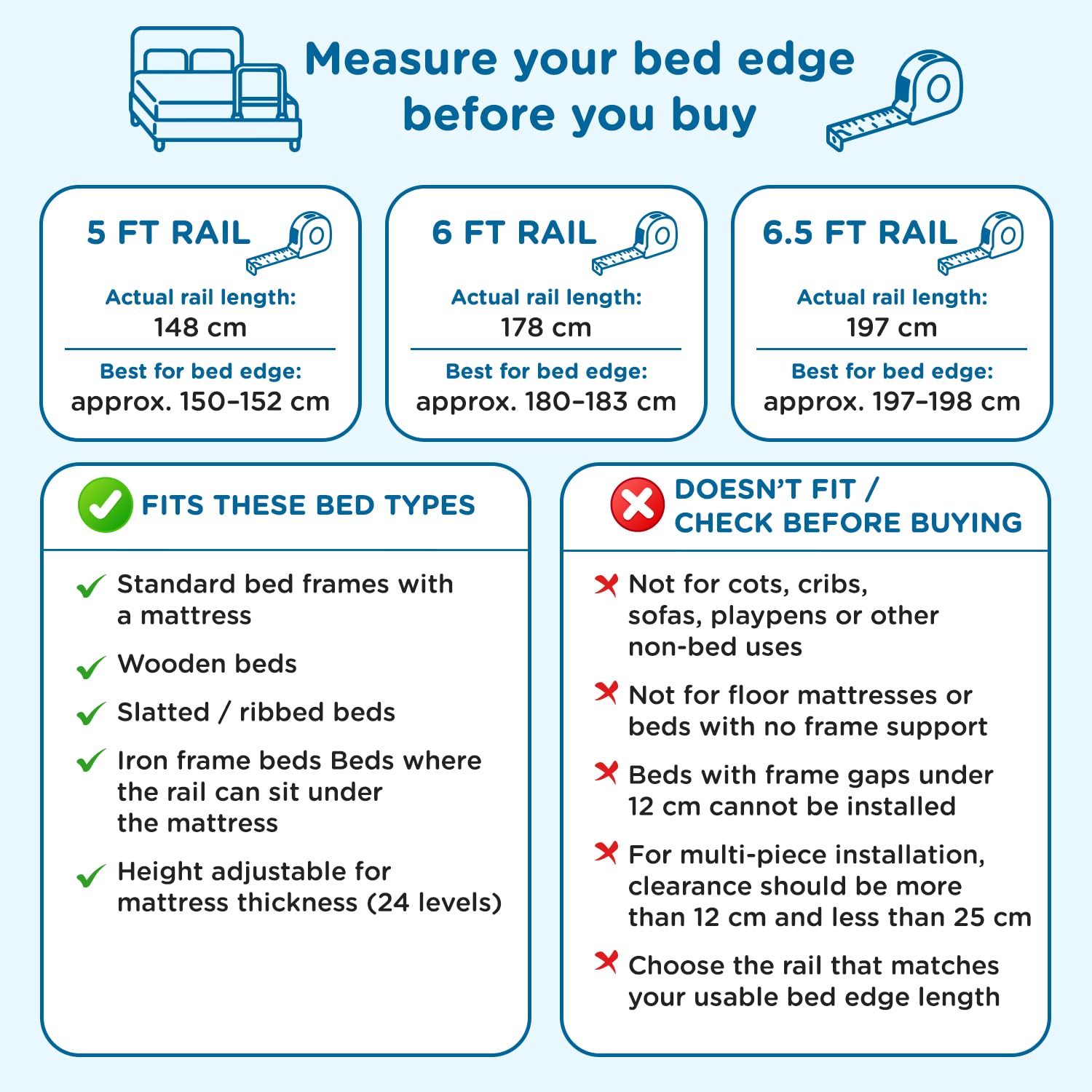 Mee Mee Bed Rail Guard - Baby Safety Rail -8