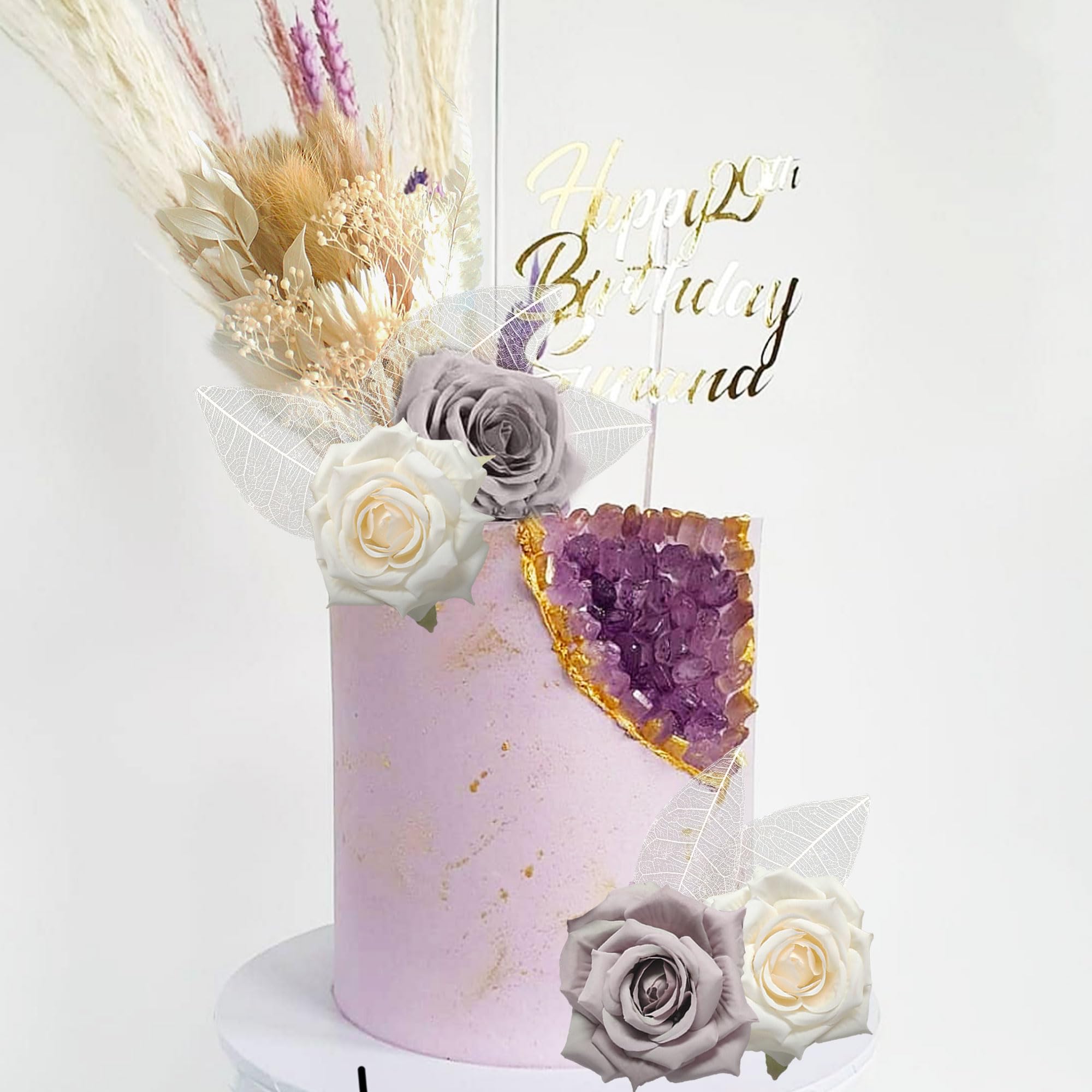 39 stuks regenboog madeliefjes taartdecoratie ballen boho taartdecoratie doe-het-zelf taartdecoratie voor bruiloft, verjaardag, babyshower