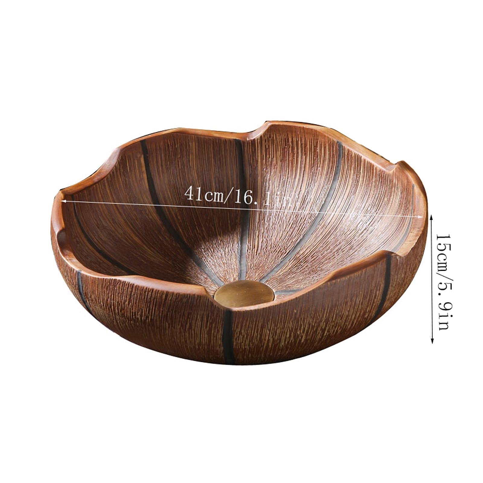 Umywalka Łazienkowa Nablatowa, 16,1” X 5,9” Luksusowa Umywalka Łazienkowa Nablatowa, Ceramiczna Umywalka Łazienkowa W Stylu Retro, Umywalka Nablatowa, Umywalka Łazienkowa